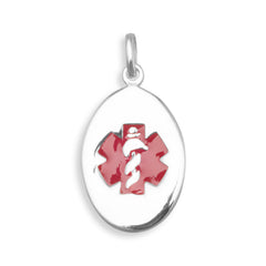 Oval Medical Alert Pendant