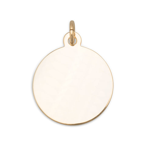 14/20 Gold Filled Round Engravable Tag