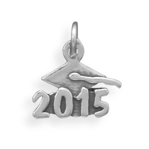 Oxidized "2015" Charm