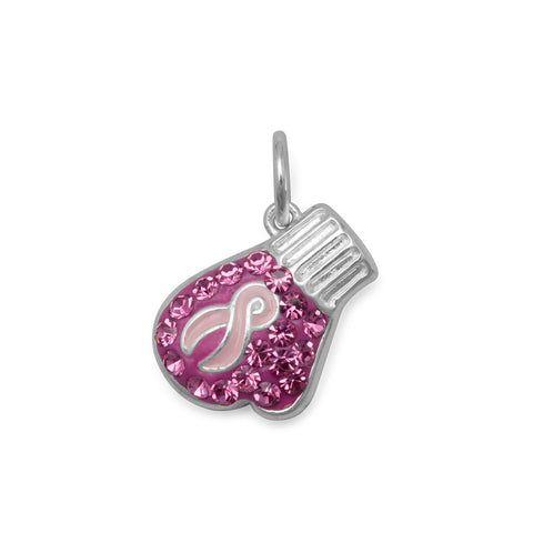 Pink Awareness Glove Pendant