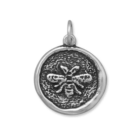 Oxidized Bee Pendant