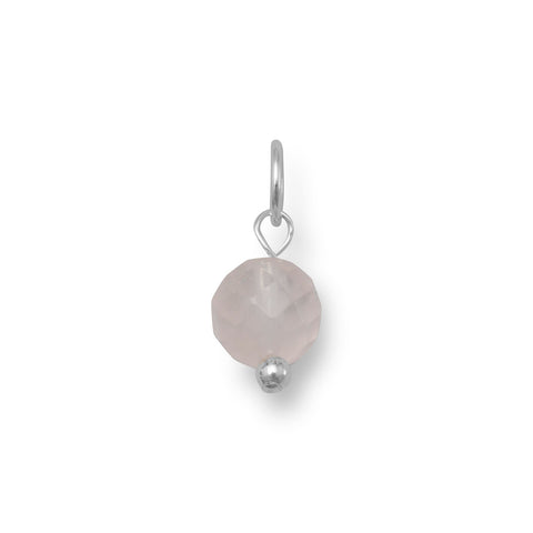 Rose Quartz Bead Gem Drop