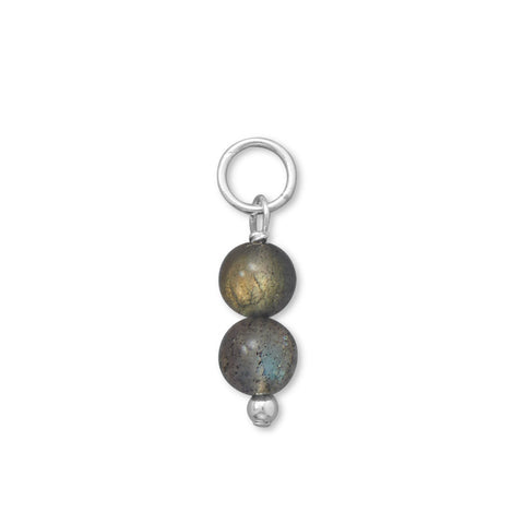 Double Labradorite Bead Gem Drop