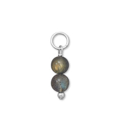 Double Labradorite Bead Gem Drop