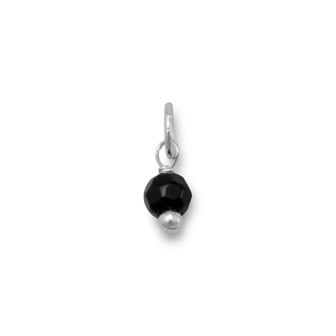 Black Onyx Bead Gem Drop