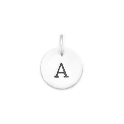 Oxidized Initial "A" Charm