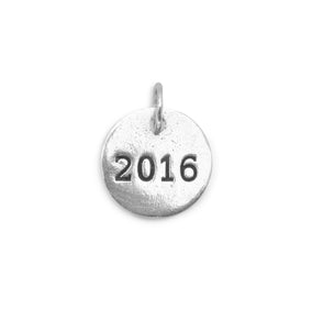 Oxidized "2016" Charm