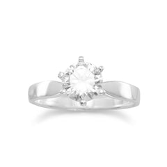 7mm Solitaire CZ Ring