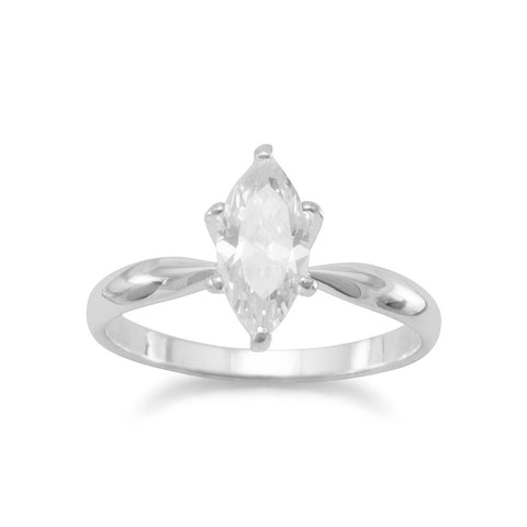10mm x 5mm Marquise CZ Ring
