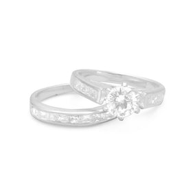 Double Band Baguette CZ Ring