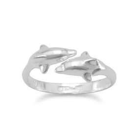 2 Dolphin Adjustable Ring
