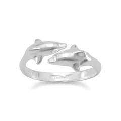 2 Dolphin Adjustable Ring