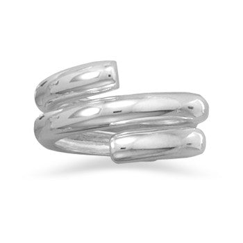 Polished Three Row Wrap Ring