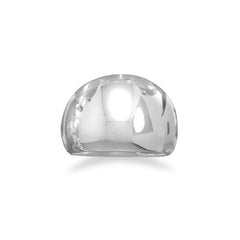 Polished Domed Cigar Band Ring
