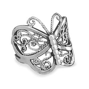 Oxidized Butterfly Ring