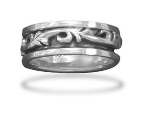 Scroll Design Spin Ring