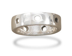 6mm Ring with Holes around the Band