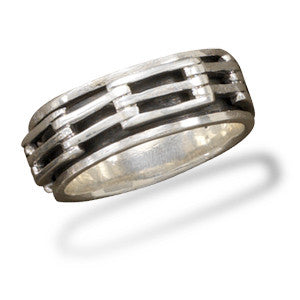 Oxidized Linked Bar Design Spin Ring
