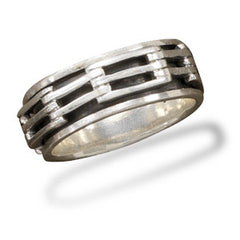 Oxidized Linked Bar Design Spin Ring