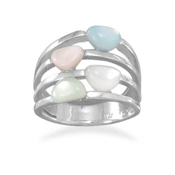 Multicolor Shell Ring
