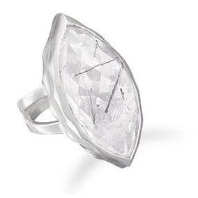 Marquise Rutilated Quartz Ring