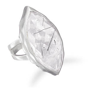 Marquise Rutilated Quartz Ring