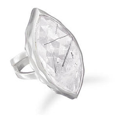 Marquise Rutilated Quartz Ring