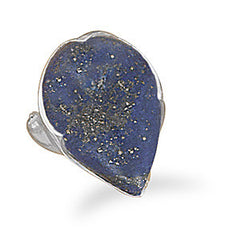 Faceted Lapis Ring