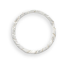 Twist Pattern Thin Stack Ring