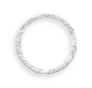 Twist Pattern Thin Stack Ring