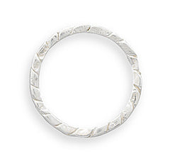 Twist Pattern Thin Stack Ring