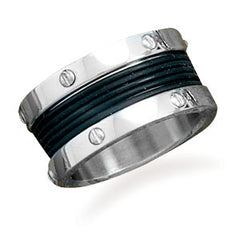 Stainless Steel and Rubber Ring