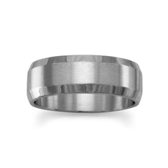 Stainless Steel Band with Beveled Edge