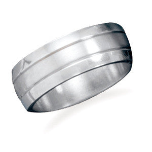 Polished and Brushed Stainless Steel Band