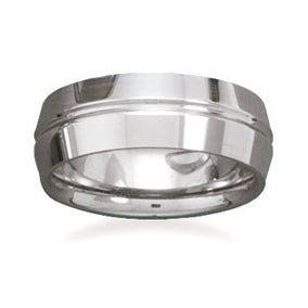 Tungsten Carbide Ring with Beveled Edges