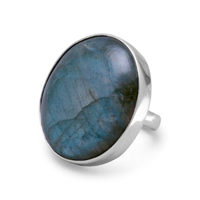 Oval Labradorite Ring
