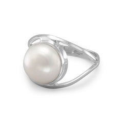 Cultured Freshwater Pearl Open Band Ring