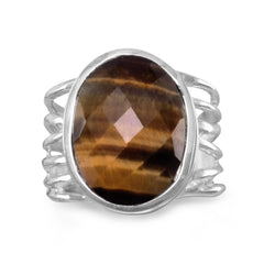 Oval Tiger's Eye Ring