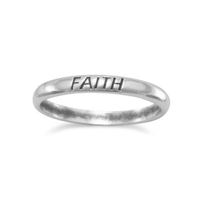 Oxidized "Faith" Band