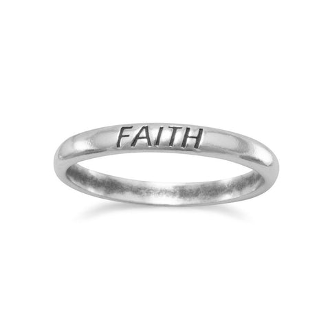 Oxidized "Faith" Band
