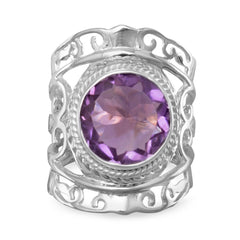 Ornate Amethyst Ring