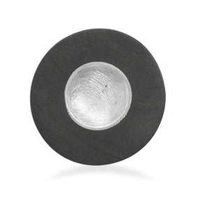 Brushed Sterling Silver and Wood Ring