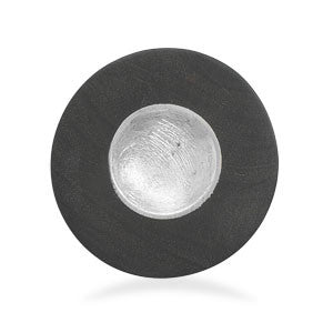 Brushed Sterling Silver and Wood Ring