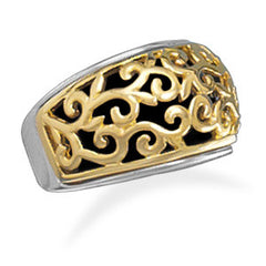 Two Tone Black Epoxy Ring