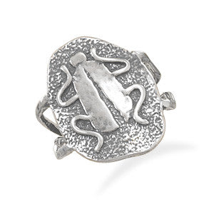 Textured Scarab Ring