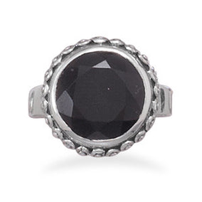 Oxidized Black Onyx Ring