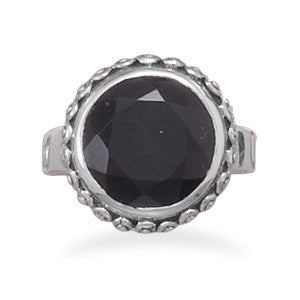 Oxidized Black Onyx Ring