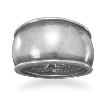 Oxidized Cigar Band Ring