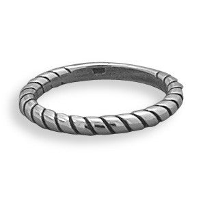 Oxidized Rope Design Band