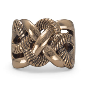 Bronze Weave Design Ring